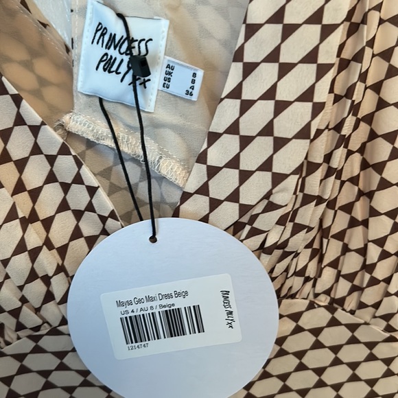 Princess Polly Maysa Geo Maxi Dress-SIZE 4 - Picture 3 of 3
